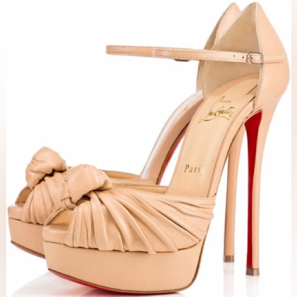 ***SOLD*** CHRISTIAN LOUBOUTIN | Nude Marchavekel Platform Heels